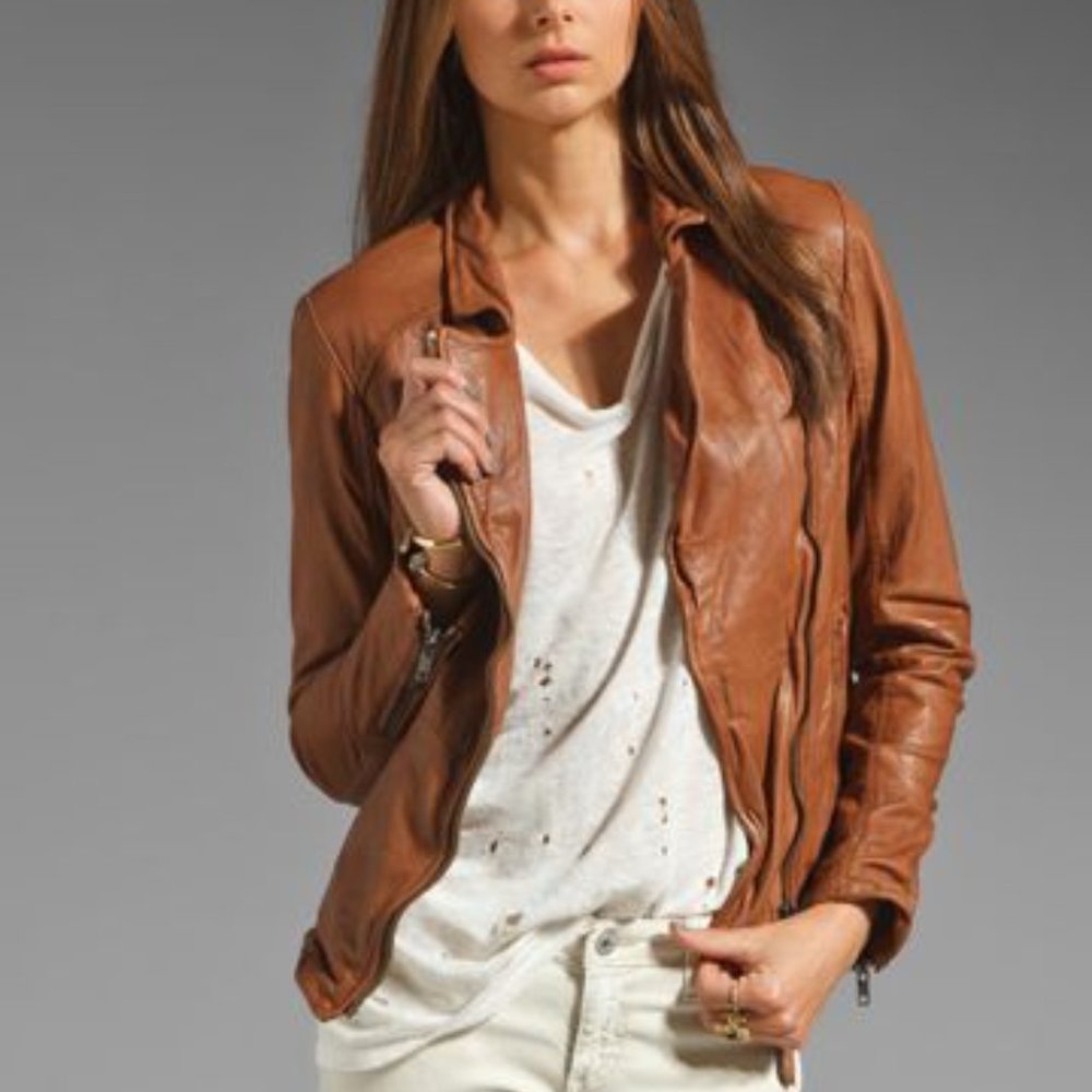 MUUBAA Genuine Leather Moto Jacket